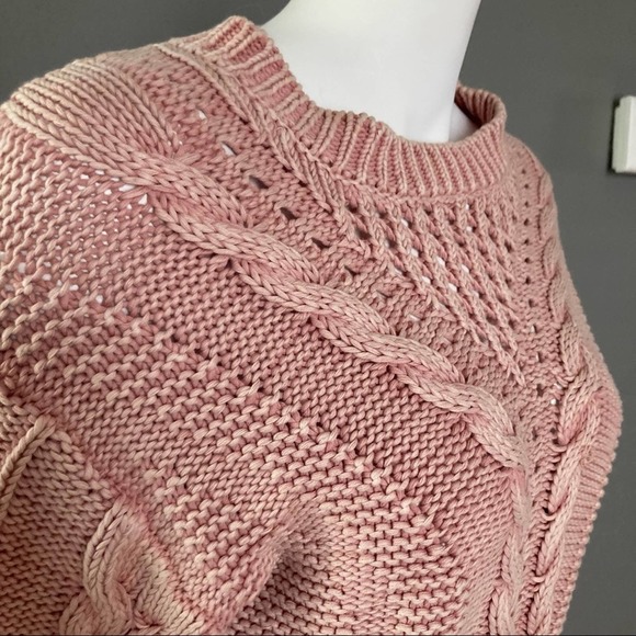 Veronica Beard sweater pink rope texture extra small - Picture 4 of 5
